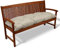 Beautissu Bankauflage Flair BK - Sitzkissen für Gartenbank - Polster Auflage Outdoor - Bankpolster Auflage für Sitzbank & Hollywoodschaukel - ca. 150x50x10 cm - Beige