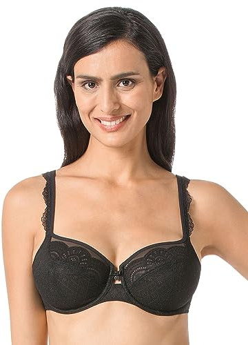 Rosa Faia Selma Reggiseno con Ferretto, Coppe Non Imbottite, Black, 4C Donna