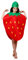 Matissa Disfraces infantiles de frutas, verduras y naturaleza, trajes de fiesta para niños y niñas (fresa)