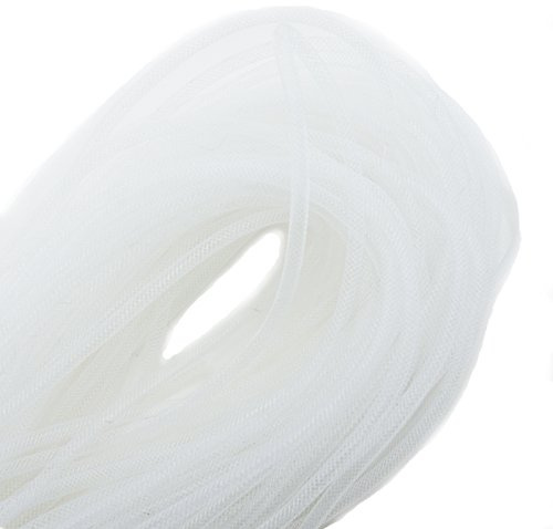 HAND® Elastic Lightweight Millinery Tubular CRIN Trim - Diameter 4 mm, appx 30 Meters per Pack - White