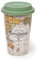 Legami - Tu Vuò Fa' L'Americano, Tazza in Porcellana New Bone China a Doppio Strato, 300 ml, Tema Travel, Tiene al Caldo le Bevande, Lavabile in Lavastoviglie