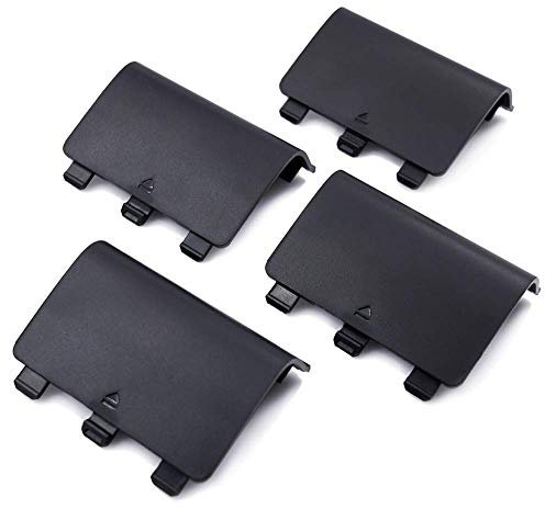 4Pack Replacement Battery Back Cover for Xbox Wireless Controller, Controller Shell Cover Part for Xbox One S, Battery Cover Door