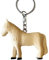 JA Horse - Holz Schlüsselanhänger Pferd Pferdchen Pony Reiten Tier handgemacht (3D weißes Pferd)