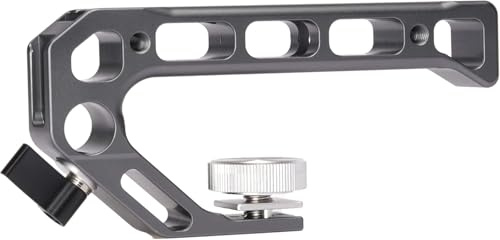 wepoto Camera Grip Top Handle with Upper Cold Shoe Base, with Positioning Hole, for DSLR Camera, Camera cage, GP626-B