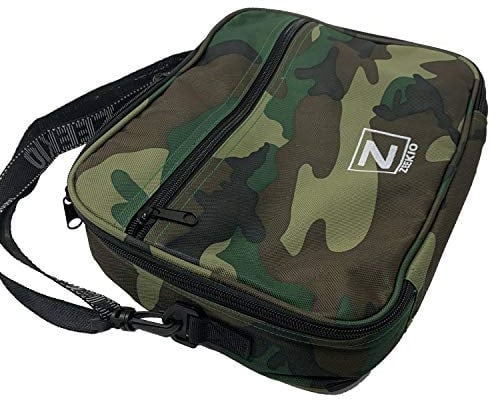 Zeekio Premium Jojo-Tasche – wasserabweisend, abnehmbarer Schultergurt, viele Taschen (grünes Camo)