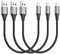 HOTNOW Câble Micro USB court 0,3 m 3 pcs, 30 cm câble de chargeur Android câble de charge rapide pour Samsung Galaxy S7 S6 S7 Edge S5, note 5, PS4, Banque d'alimentation