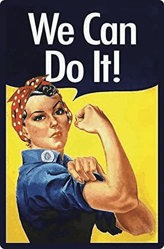 Metall Schild 20x30cm We can do it Sprüche Blechschild