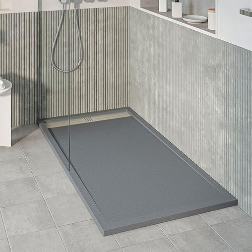 KOES - Piatto Doccia in Resina Serie VOIGA – 70x160 – Antracite RAL 7016