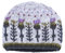 Pachamama Damen Wollmütze Handgestrickt Schottendistel Design mehrfarbig Einheitsgröße handgefertigt extra warm, Hafer, Grün, Flieder, Violett, M