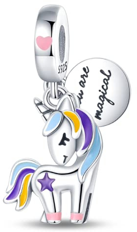 LNQOBU 925 silber Glow in the Dark Glühwürmchen Charms Anhänger,Farbwechselndes Chamäleon Charms Bead Charms Geeignet für Damenarmbänder und Halsketten