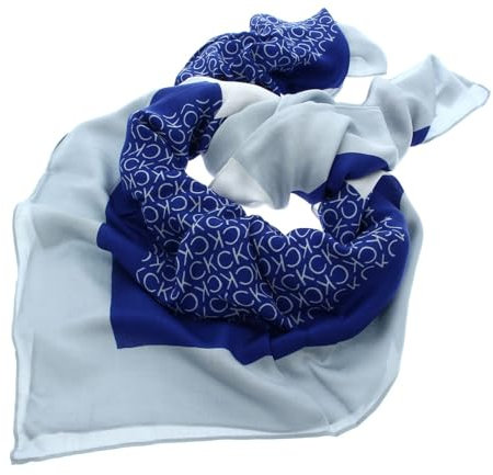 Calvin Klein Geo Minimal Scarf 130x130 Ultra Blue