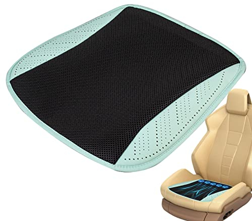 Stronrive Kühlendes Autositzkissen | Belüftung Autositzkissen - Kühlsitz Auto mit 5 Ventilatoren 3-Gang Windgeschwindigkeit Belüftetes Sitzkissen für Autos, SUV, Mpv-rot