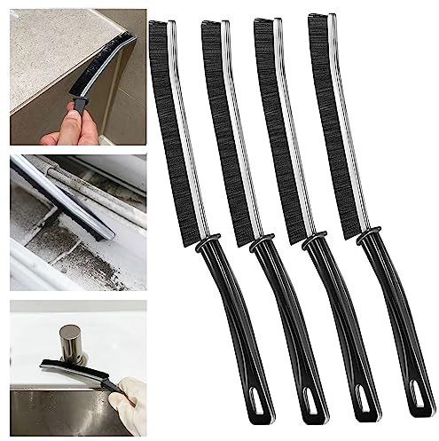 Hard-Bristled Crevice Cleaning Brush, Spaltreinigungsbürste, Multifunktionale Fugenreinigungsbürste, Fensterrillen-Reinigungsbürste Detailingbürste für Fliesenböden Küche Badezimmer (4PCS)
