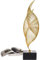 ANYBOY Gold Muschel Deko Abstrakte Skulptur, Metall Modern Dekofigur Desktop Geometrische Ornament Zuhause Wohnzimmer Büro Schreibtisch Handwerk Dekoration Deko Objekt(Gold)