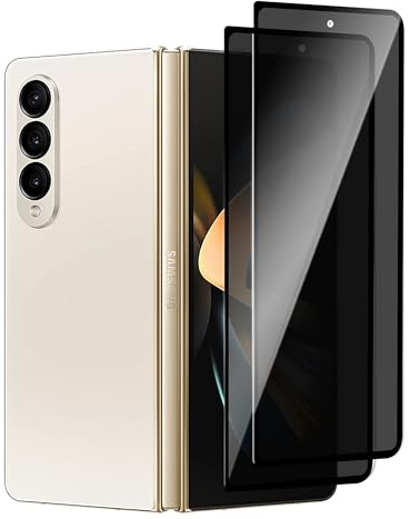 【2 Piezas】 Protector Pantalla Privacidad para Samsung Galaxy Z Fold 4,Anti Spy Cristal Vidrio Templado Anti Espía Screen Protector Privacy Vidrio Templado