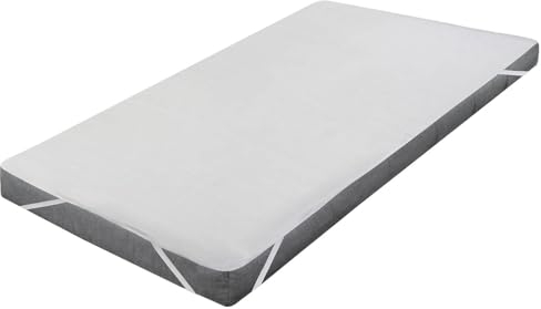 Montafox Matratzenschoner 90 x 200cm | Matratzenauflage | Matratzenschutz | Wasserdicht | Atmungsaktiv | Inkontinenzunterlage | Bettunterlage | Bettlaken | Topper Schoner | Waschbar | 4 Eckgummis