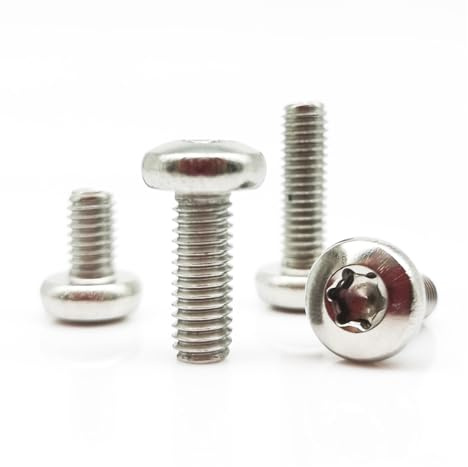 10/50pz M3 M4 GB2672 304 A2-70 Acciaio inossidabile Vite a testa tonda Torx a sei lobi Bullone L 3-60mm(45mm,10pcs M4)