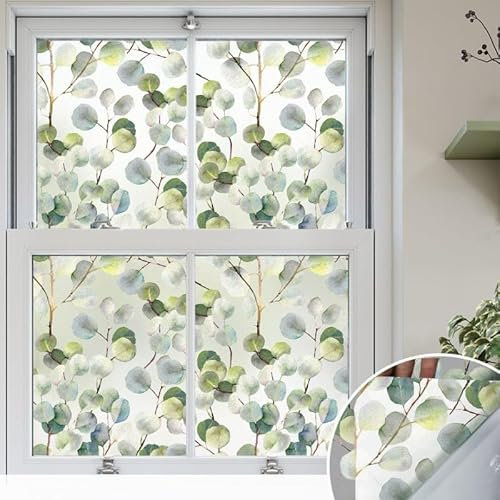 Sichtschutzfolie 3D Fensterfolie Glasdekorfolie PVC für Badezimmer Kinderzimmer Küche,Schlafzimmer Wohnzimmer Esszimmer Büro Hotels Klassenzimmer 44.5cmx300cmBlatt
