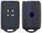 OTMIK Housse Silicone pour clé de Voiture Convient pour Renault Austral Remote Key Shell Accessories (Bleu)