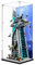 Figures Display Box für LEGO 76269 für Ma-rvel Ave-ngers Tower Acryl, staubdicht, transparent, benutzerdefinierte Vitrine (kein Modell) (Hintergrund A + Spiegel)