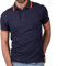 Polo Bandera España Hombre de Manga Corta con la Bandera española en Cuello y Mangas algodón XL Azul