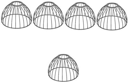 HOMSFOU 5pièces Abat-jour Métal Lampe Suspendue Design Créatif Pour Salle à Manger Restaurant Bureau Éclairage Décoratif Avec Style Vintage Et Atmosphère Chaleureuse