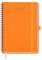 BEZEND Kalender 2025 2026 Wochenplaner A5,18-Monate Juli 25-Dez 26,Buchkalender Ringbuch PU-Leder Softcover 1 Woche 2 Seiten mit Stifthalter - Orange