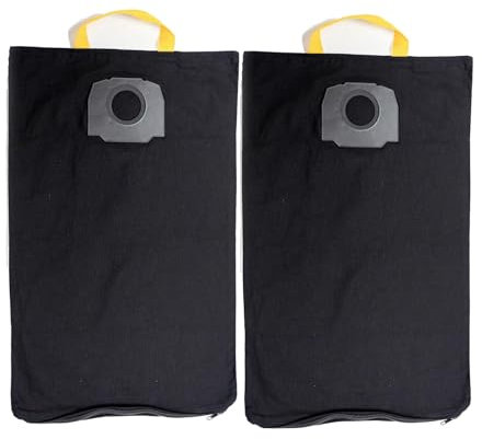 GYing 2PCs Sac Aspirateur pour Karcher WD6 WD4 WD5 reutilisable Pièces d'aspirateur Sac à poussière en Tissu Sacs filtrant Lavable