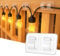 Hooks for Garden Lights with Adhesive Strips: 25 Pack Waterproof UV-Resistant Fence Hooks for Christmas Outside String Lights - No-Damage Tool-Free Install Sticky Clip for Patio Fence Wedding Decor