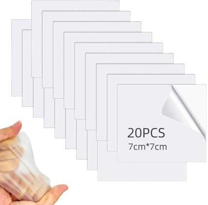 Hawfund Aufblasbares TPU Patch Reparaturset – 20 Stück Selbstklebende, transparente Reparaturpflaster für Schwimmbäder, Luftmatratzen und aufblasbare Spielzeuge, 7 x 7 cm