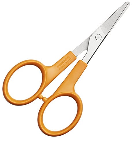 Fiskars Maniküreschere, Abgerundete Spitzen, Gesamtlänge: 10 cm, Qualitätsstahl/Kunststoff, Classic, 1003028