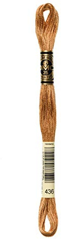 DMC 6-Strand Embroidery Cotton 8.7yd-Tan