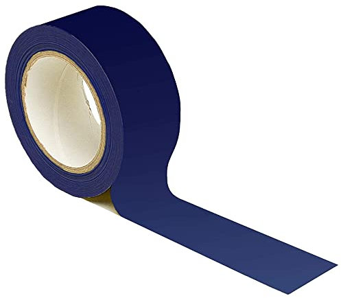 The Products Store - Premium Resistant Blue Safety Marking Tape, 1 Tape 50mm Wide x 33m Long - Hazard Caution Tape & Warning, Social Distancing, Warehouse & Gym Floor