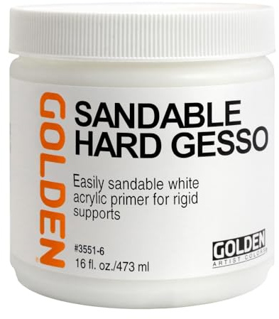 Golden Acrylic Sandable Hard Gesso - 16 oz Jar