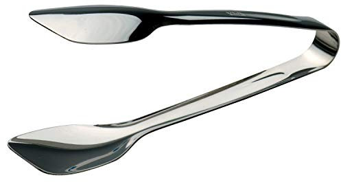 PIAZZA - Pinza Cucina Fonda Multiuso in Acciaio Inox 18cm, Pinze di Alta Qualità e Resistente al Calore, Molla per Barbecue, Hamburger, Pasta, Spaghetti, Dessert, Decorazione, Insalate, Verdure