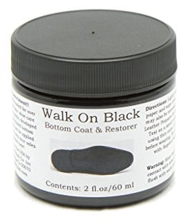 Angelus Brand Paint for Shoe Soles - 2oz, Black, Leather Compatible, Deep Black Restoration Dye