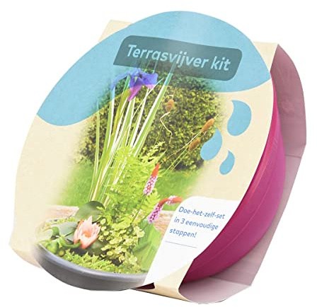 Moerings (Terrasvijver Kit) Patio Pond Set - Pink