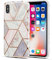 DEFBSC Hülle für iPhone XR Marmor Handyhülle Marmor-Design Anti-Shock Soft TPU Bumper Handytasche Schutzhülle Back Cover für iPhone XR