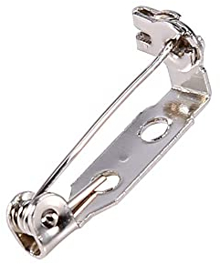 Ausla 50 Pcs Sicherheitsnadel Broschennadeln Pins, DIY Craft Sicherheitsnadel, mit Löchern, kann genäht oder geklebt Werden, Nähen Basteln Safety Pins, 20mm 