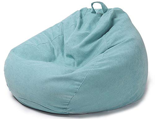 ZZX Sitzsack Hülle Bezug, Premium Riesen-Sitzsack-Hülle Sitzsack Außenbezug ideal für Jugendliche und Erwachsene, ohne Füllung,Light Blue,XXL