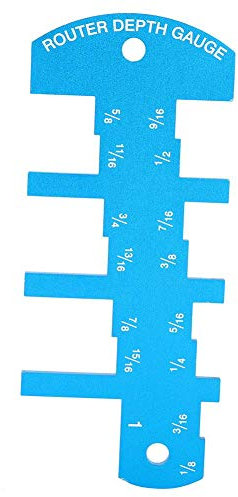 Router Depth Gauge 2 x 4.7in Table Saw Depth‑Height Gauge Woodworking Gadget Measurement Height Limit Tools
