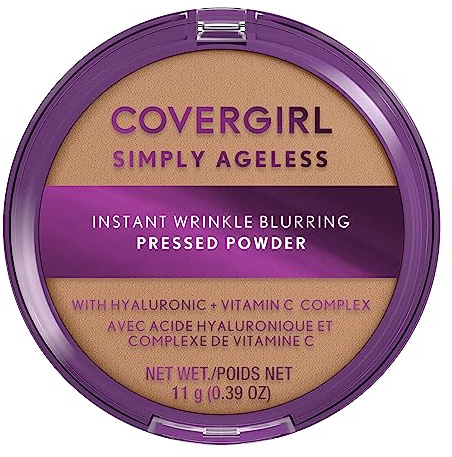 Covergirl Simply Ageless Instant Wrinkle Blurring Pressed Powder, Natural Beige, 0.39 Oz.