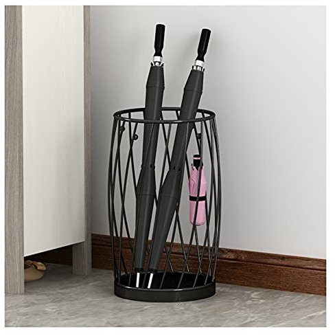 Umbrella Stand Umbrella Racks Black Modern Iron Umbrella Holder, Large-capacity Entrance Umbrella Basket For Hotel Cafes, Living Room Bathroom Storage Basket
