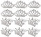 Uonlytech 12Pcs Kleine Krone Haar Kamm Mini Kristall Tiara Kamm Mini Strass Krone für Mädchen Kinder Geburtstag