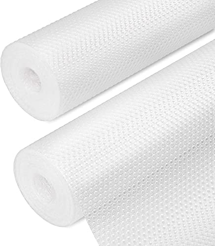 Cevikno Schubladenmatte für Küche 2 Rollen 30x300cm Antirutschmatte Schubladen Matte für Kühlschran Regale EVA Schubladenmatte Schubladenmatte Zuschneidbar Transparent