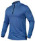 CARWORNIC Men's Sports tops 1/4 Zip Long Sleeve Gym Running T-Shirts Quick-Dry Golf Tops Outdoor Fishing Hiking Polo Shirts Lightweight Pullover Tops Breathable Spring Workout Athletic Shirts