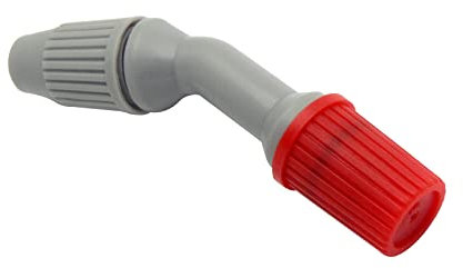 Funnytek - Buse de pulvérisation (1 buse de pulvérisation en plastique durable, buse rouge réglable pour l'herbe, l'arrosage et le nettoyage)