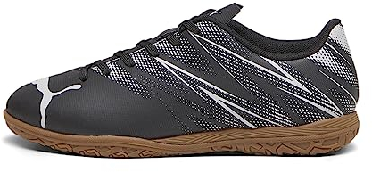 PUMA Unisex Kinder Attacanto It Jr Fussballschuh, Puma Black Silver Mist, 36 EU