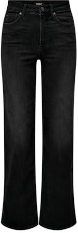 ONLY Female Jeans mit weitem Bein ONLMADISON Hohe Taille Weiter Beinschnitt Jeans | Jeans