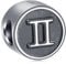 Gemini Zodiac Sign Charms fit Pandora DIY Bracelet, Antique Sterling Silver Birthday Horoscope Star Signs Beads, 12 Constellation Astrology Charm, Gifts for Godmother/Stepmom/Grandma